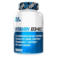 Витамин D3 с K2 EVLution Nutrition Vitamin D3+K2 60caps